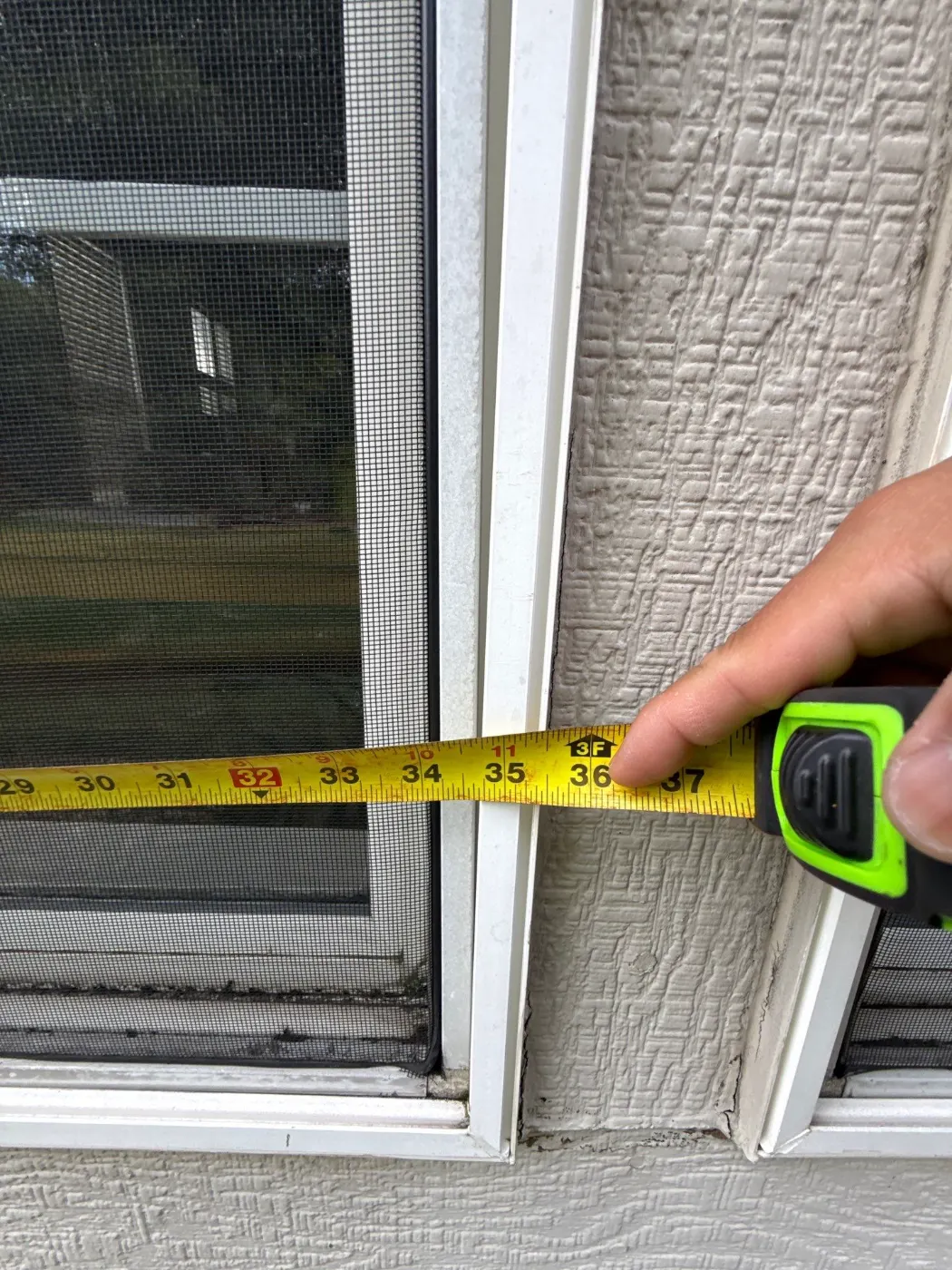 Frame and seal detail on a New Whiteland window job
